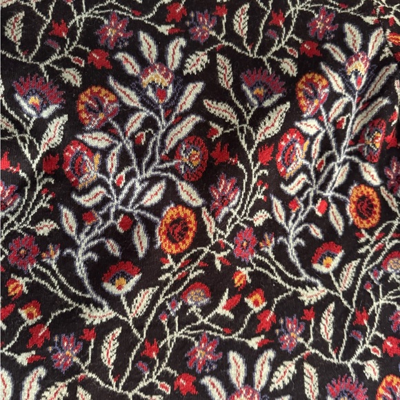 Peruvian Connection Kashmiri Floral Jacquard Knit Jacket Blazer XS Prima Cotton - Picture 10 of 11